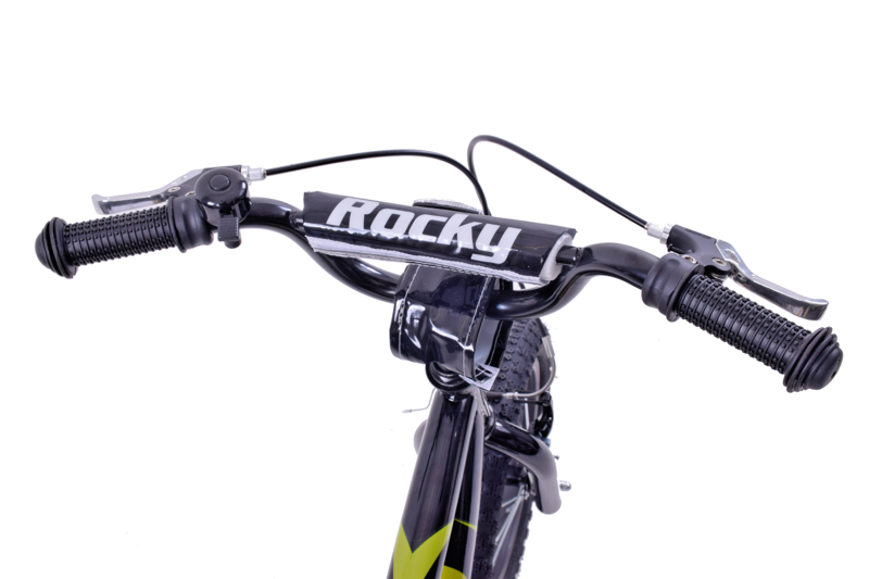 Ammaco Rocky 14 Inch Wheel Kids Bike Green and Black-2